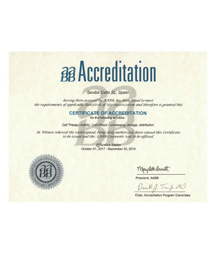 American Association of Blood Banks (AABB) – Sevibe