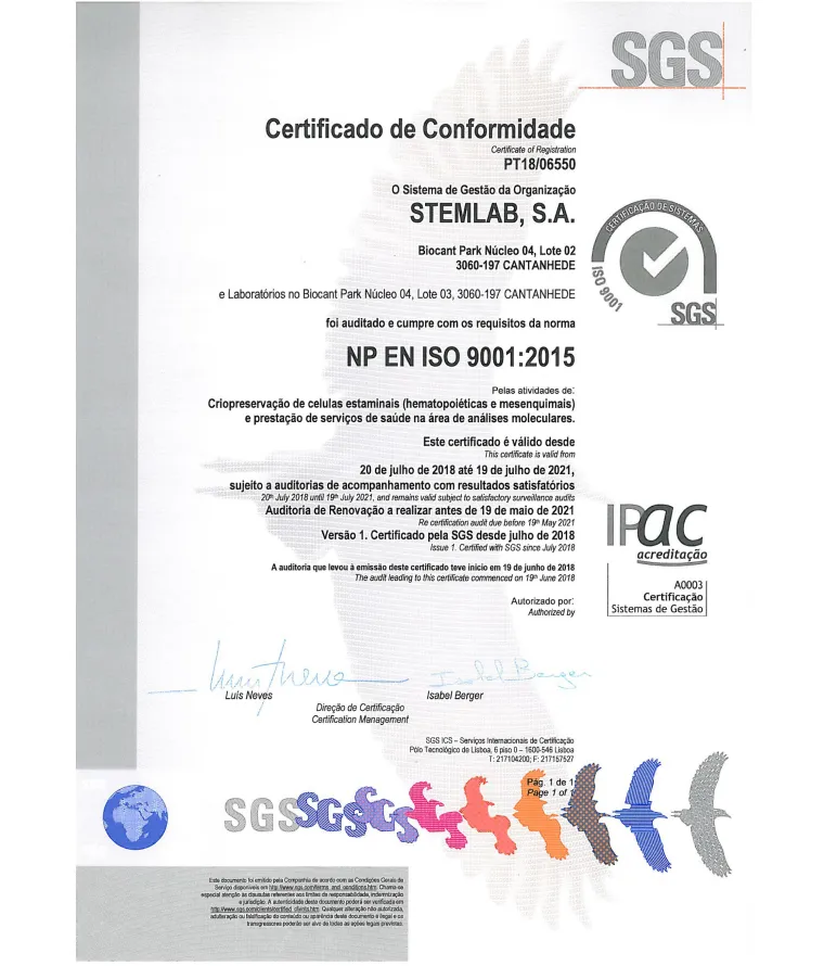 ISO_ 9001_2015 standard for Quality Management System – Stemlab SA